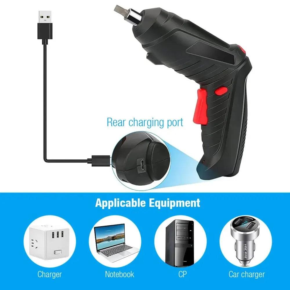 Cordless Electric Screwdriver, 47-in-1 with LED Light by Smart Deals Picks