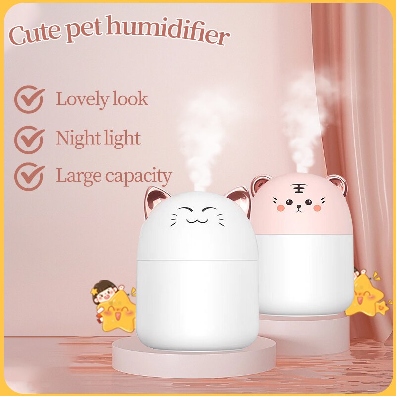 Cute Pet USB Mini Humidifier for Desk and Bedroom by Smart Deals Picks