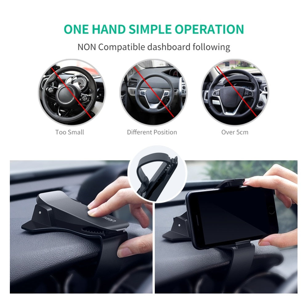 Dashboard Clip Car Phone Mount, Adjustable by Smart Deals Picks