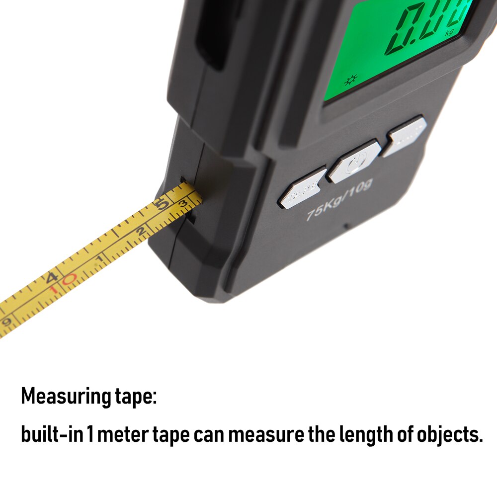 Digital 75 kg Hook Weighing Scale with Tape Measure by Smart Deals Picks