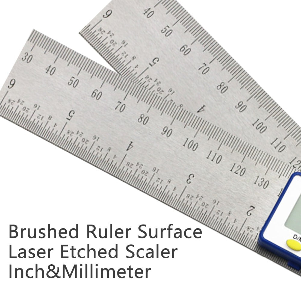 Digital Angle Ruler with LCD, 400 mm Stainless Steel by Smart Deals Picks