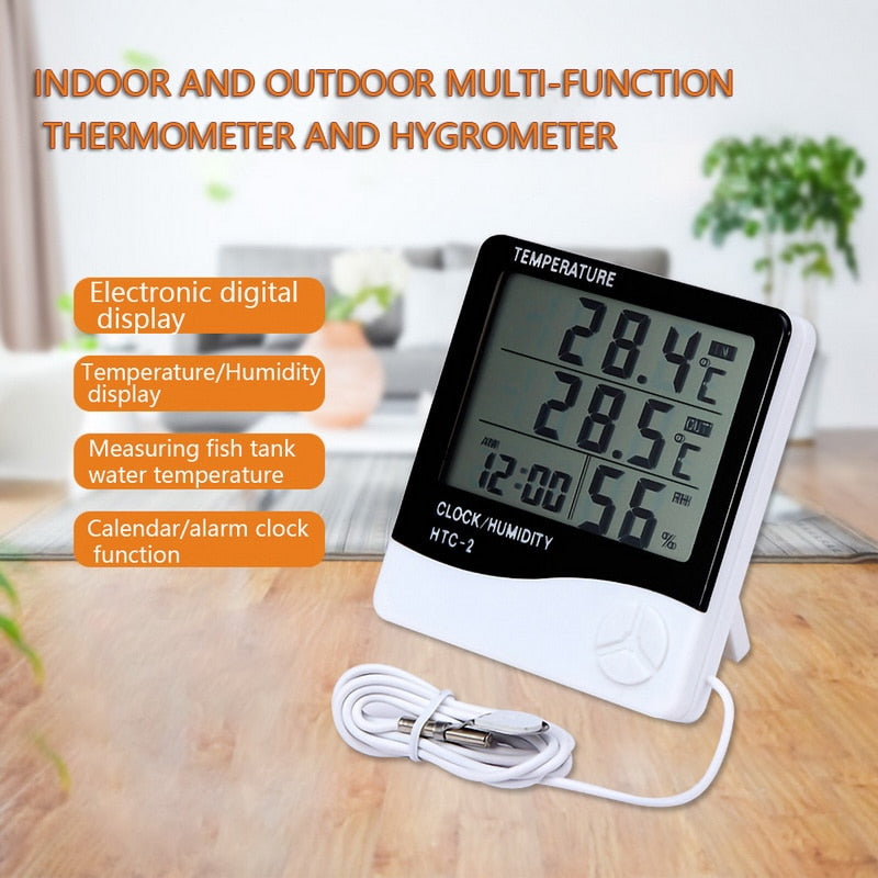 Digital Thermo-Hygrometer With LCD Temperature and Humidity Display by Smart Deals Picks