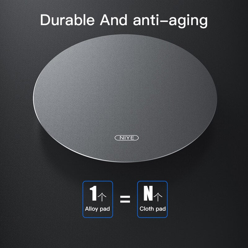 Double-Sided Aluminum Gaming Mouse Pad, 200 x 200 mm by Smart Deals Picks
