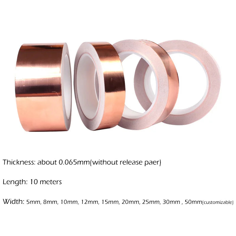 Double-Sided Conductive Copper Foil EMI Shielding Tape, 10 m by Smart Deals Picks