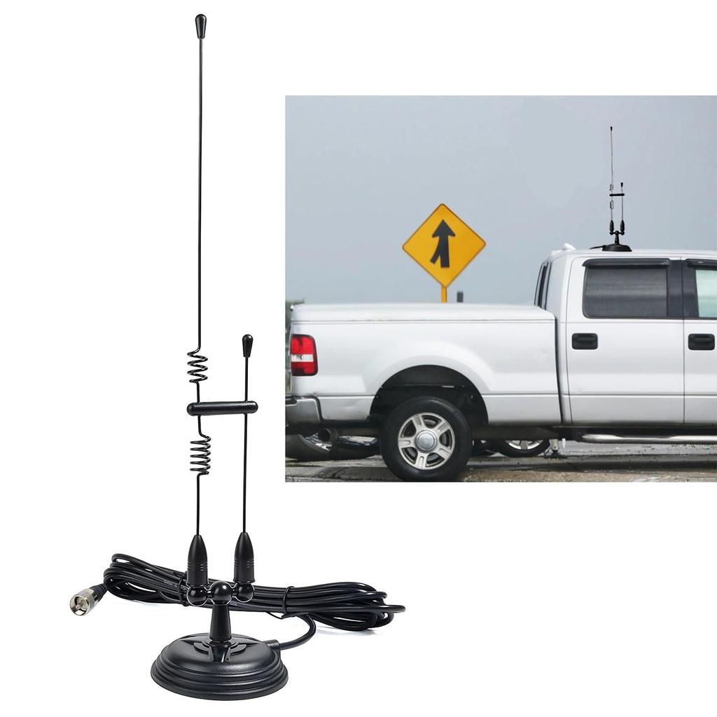 Dual Band VHF/UHF Mobile Antenna, Magnetic Base by Smart Deals Picks