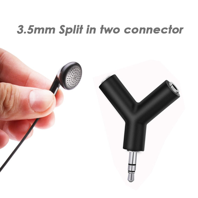 Dual Headphone Jack Splitter, 3.5mm Adapter by Smart Deals Picks