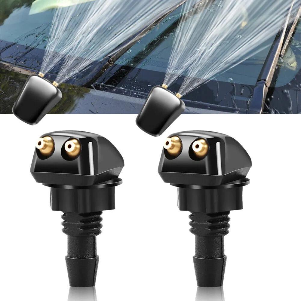 Dual-Hole Windshield Washer Spray Jets, Set of 2 by Smart Deals Picks