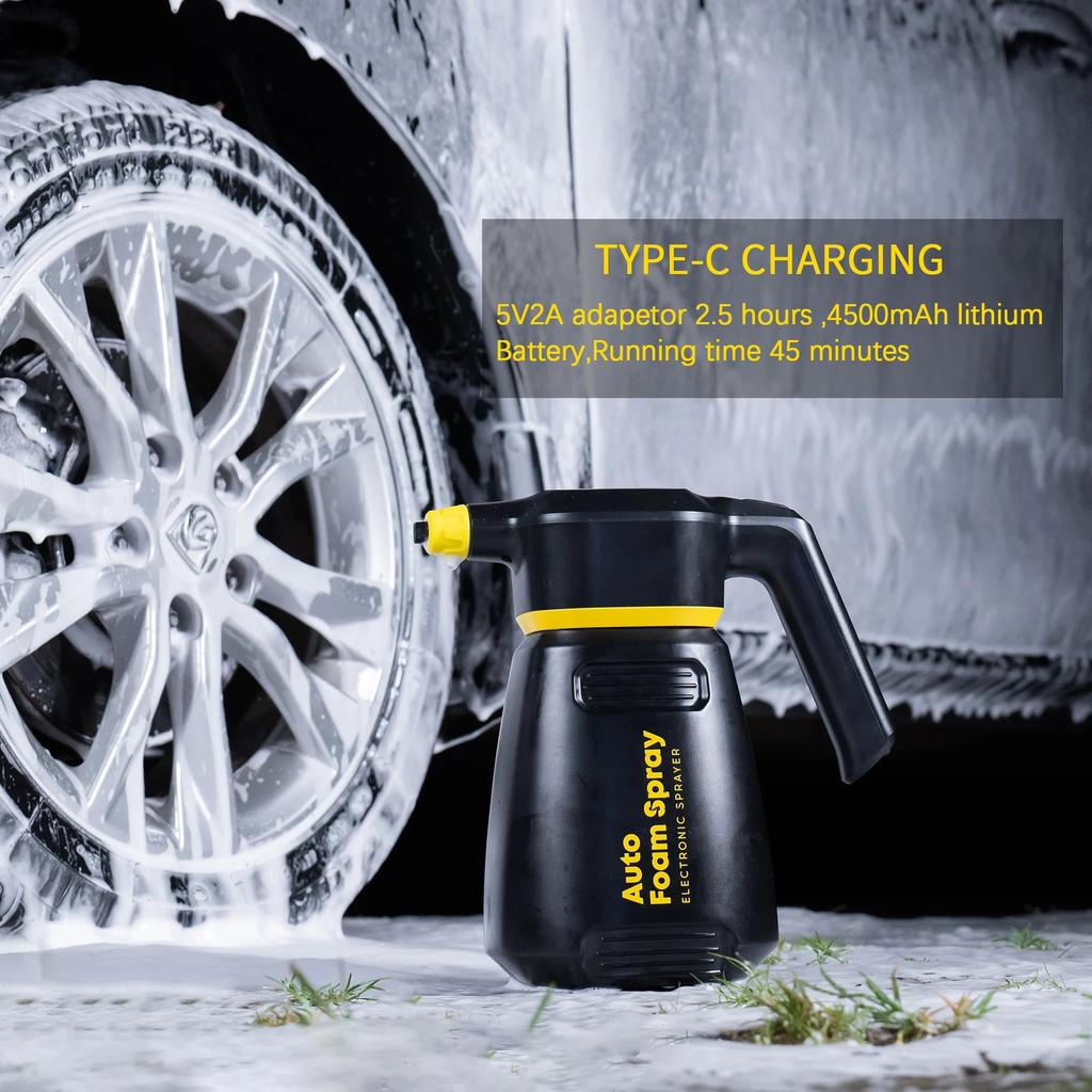 Electric Snow Foam Cannon Sprayer for Car and Bike by Smart Deals Picks