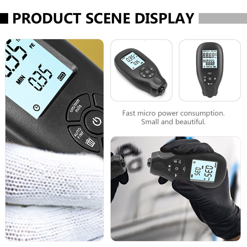 Electronic Car Paint Thickness Gauge with LCD by Smart Deals Picks