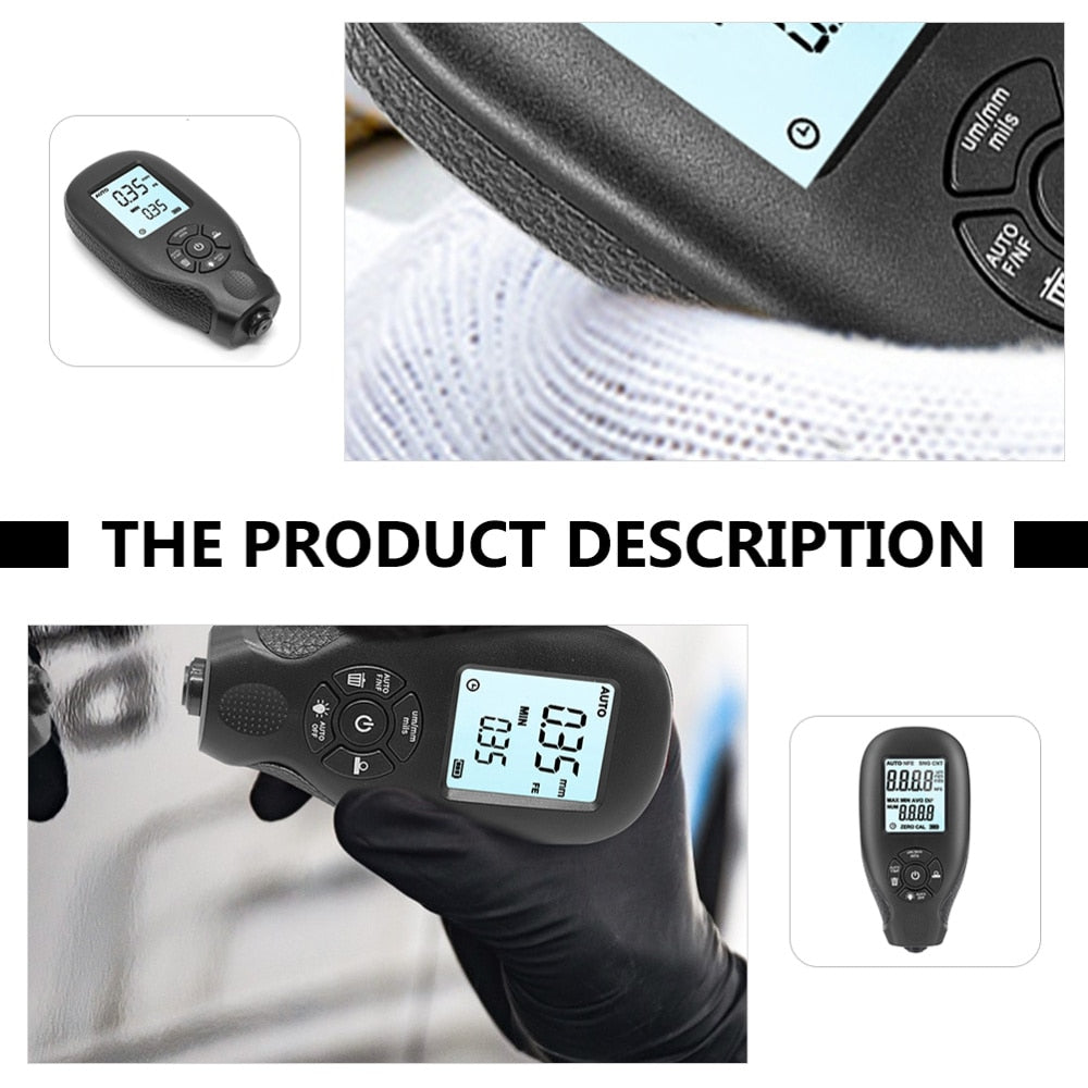 Electronic Car Paint Thickness Gauge with LCD by Smart Deals Picks