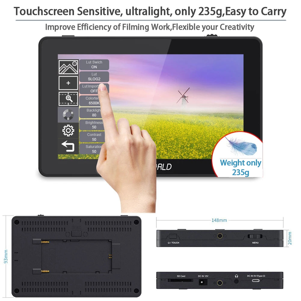 F6 Plus V2 6" DSLR Field Monitor, Touch, 3D LUT by Smart Deals Picks