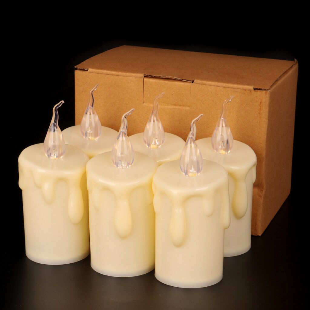 Flameless Flickering LED Candle, 6 x 12 cm by Smart Deals Picks