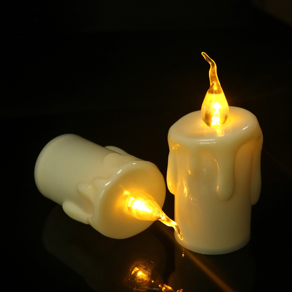 Flameless Flickering LED Candle, 6 x 12 cm by Smart Deals Picks