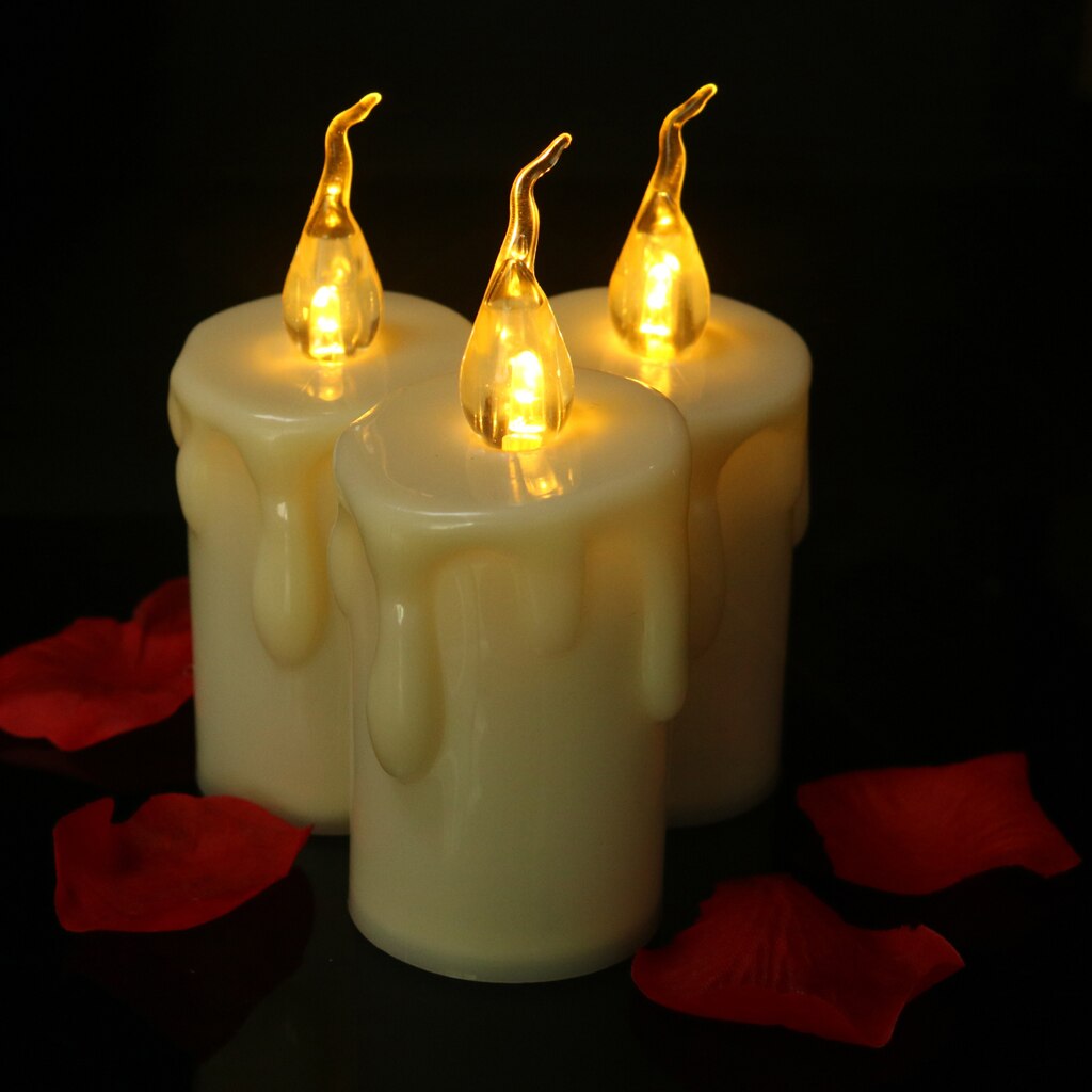Flameless Flickering LED Candle, 6 x 12 cm by Smart Deals Picks