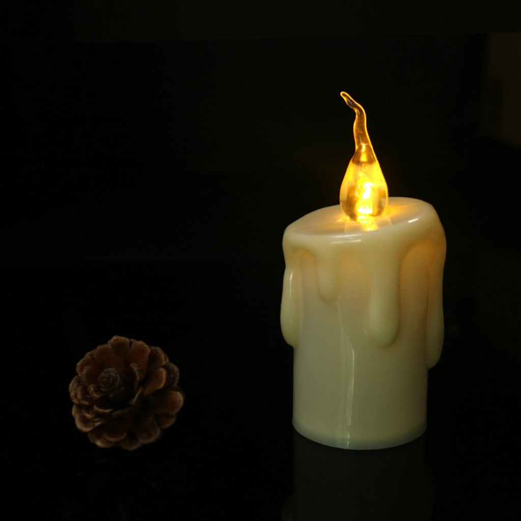 Flameless Flickering LED Candle, 6 x 12 cm by Smart Deals Picks