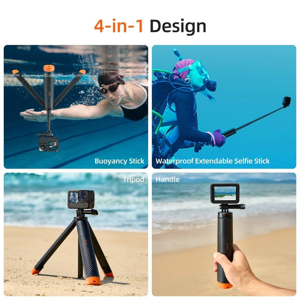 Floating Underwater Selfie Stick Tripod for Action Cams by Smart Deals Picks