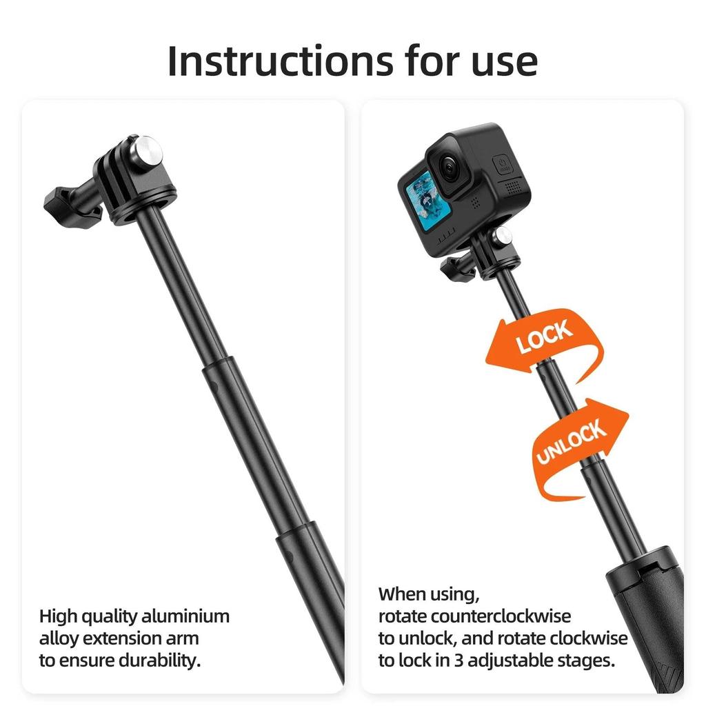 Floating Underwater Selfie Stick Tripod for Action Cams by Smart Deals Picks