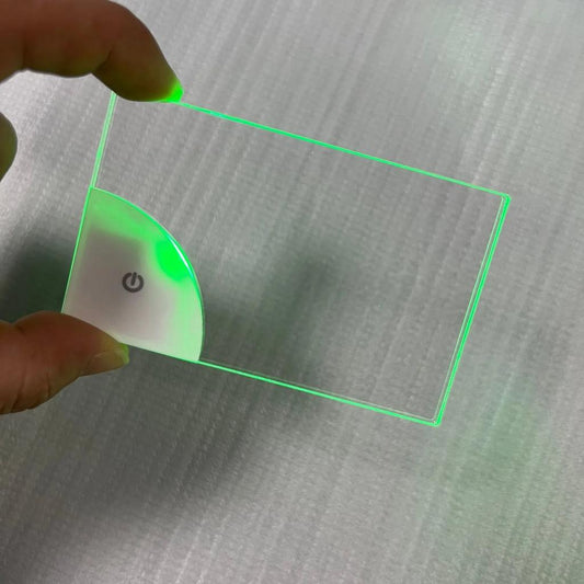Glowing Acrylic LED Name Tag Card, Rechargeable by Smart Deals Picks
