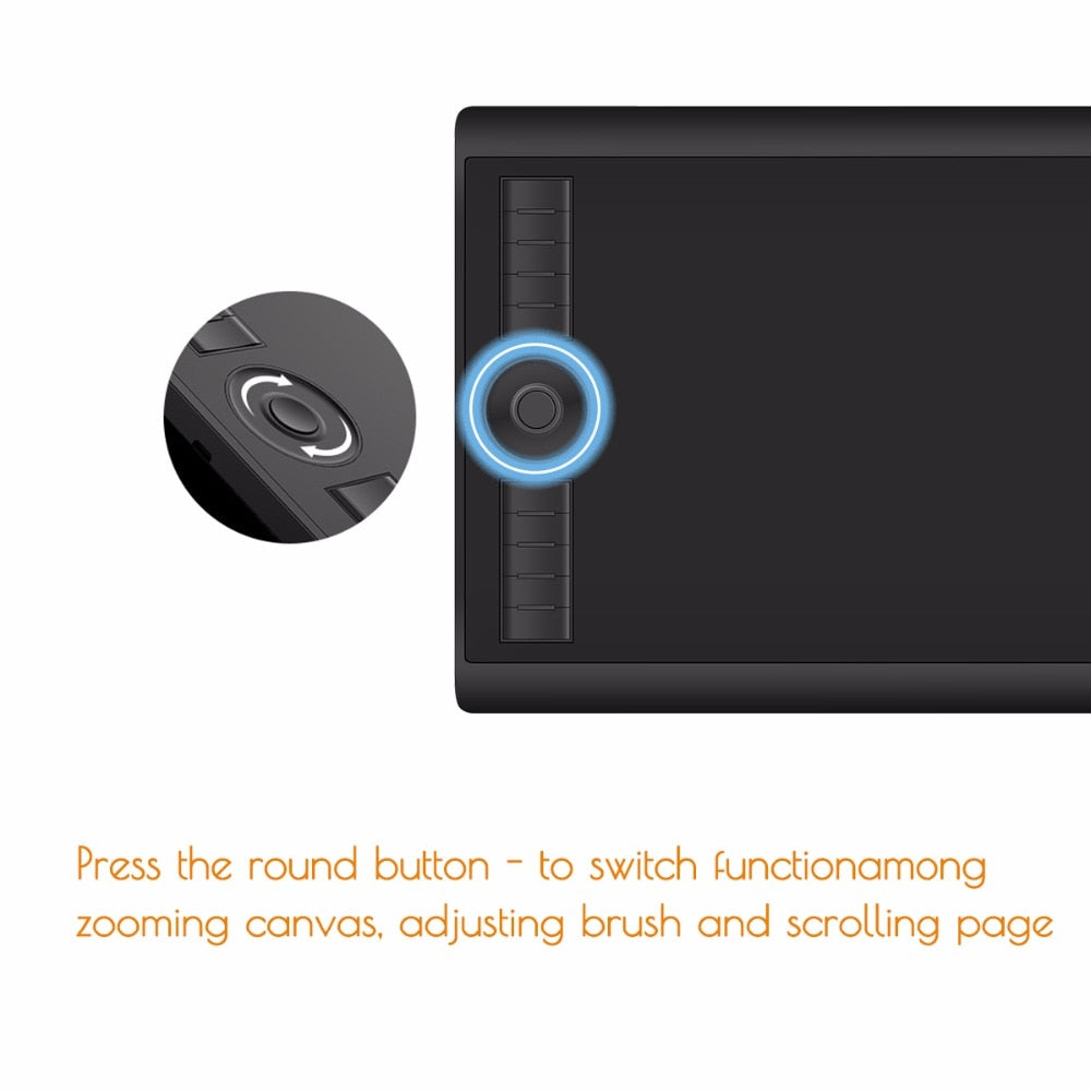 Graphic Drawing Tablet with Stylus, 10 x 6.25 Inch by Smart Deals Picks