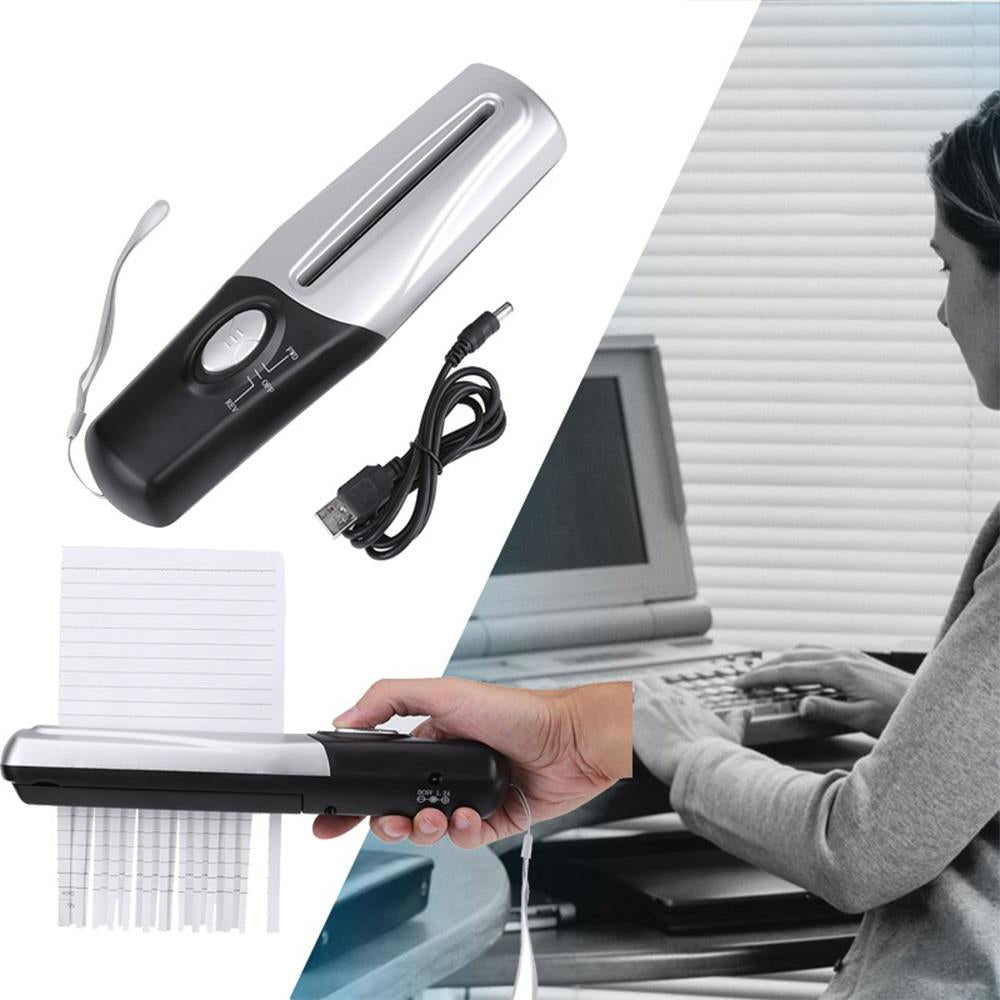 Handheld USB Paper Shredder for A4 & A6 by Smart Deals Picks