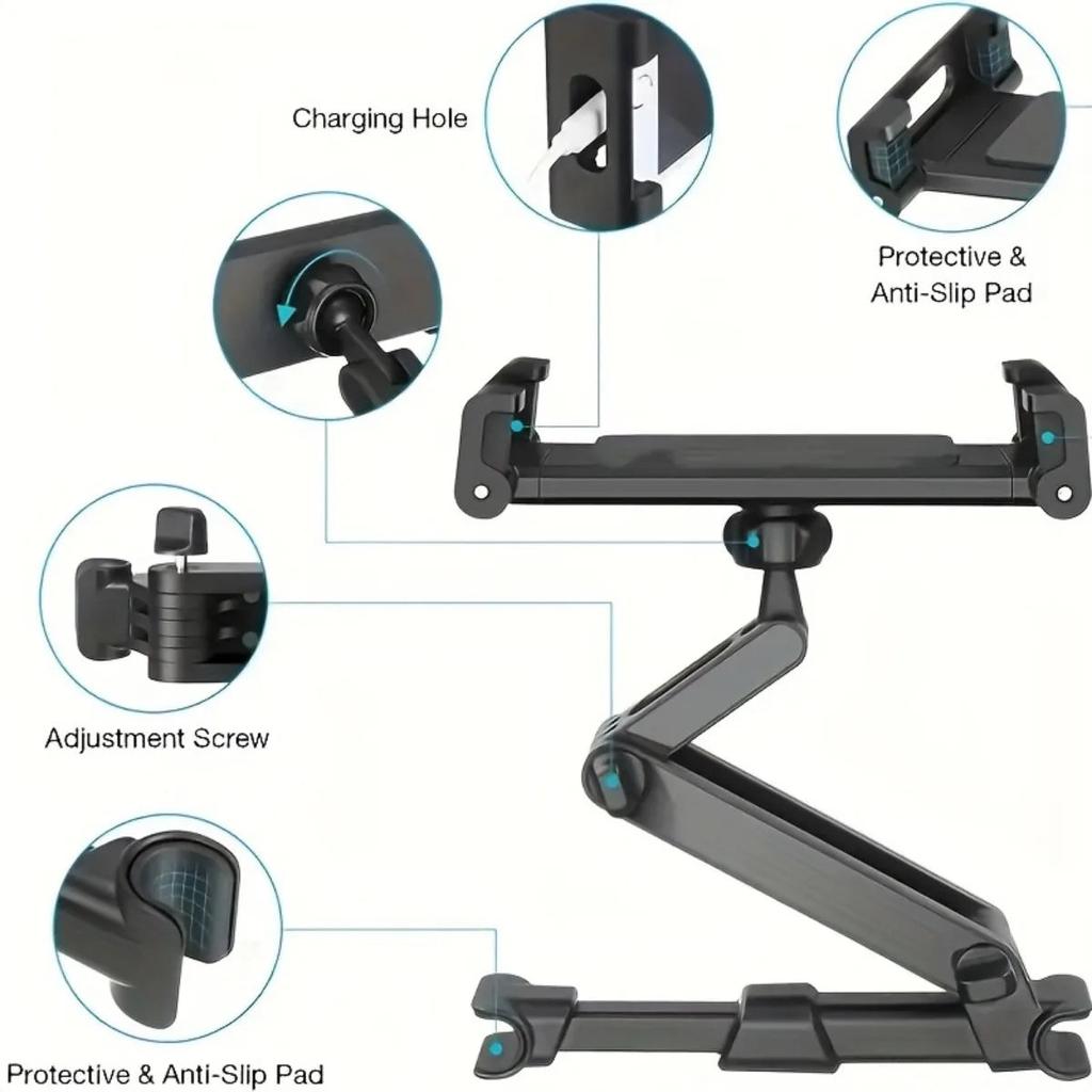 Headrest Car Mount for 4.7-12.9" Tablets by Smart Deals Picks