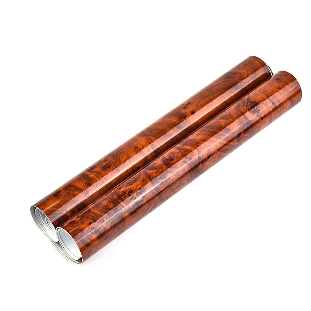 High Gloss Wood Grain Car Interior Vinyl Wrap, 30 x 120 cm by Smart Deals Picks