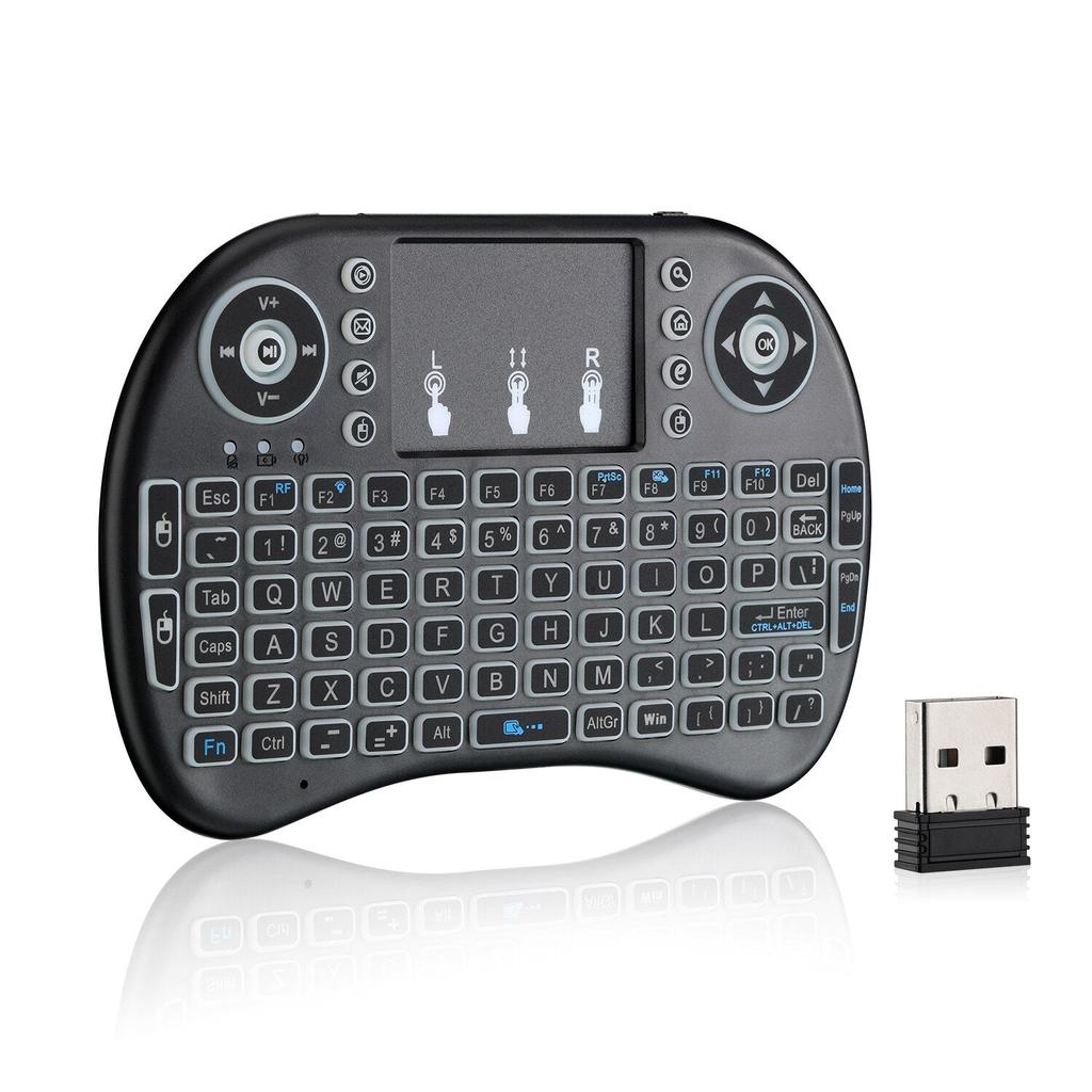 i8 Mini Wireless Keyboard with Touchpad, Backlit by Smart Deals Picks