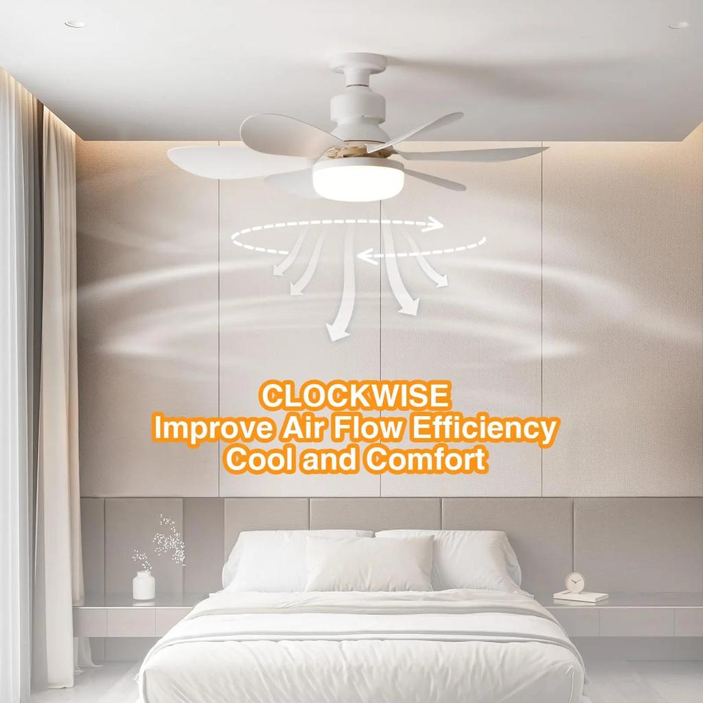 LED 40W Ceiling Fan Light, E27 Base, Remote Dimming by Smart Deals Picks