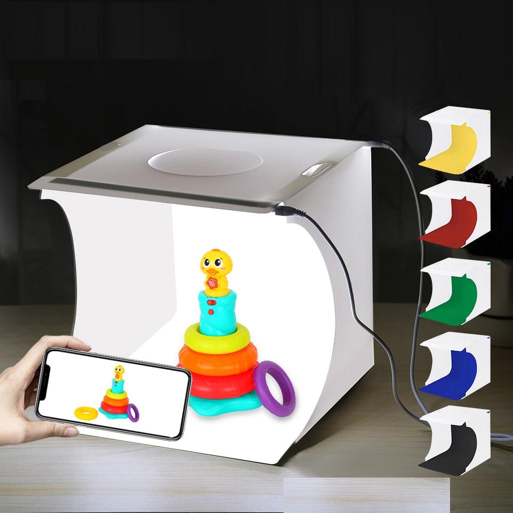LED-Lit Mini Photo Studio Light Box by Smart Deals Picks
