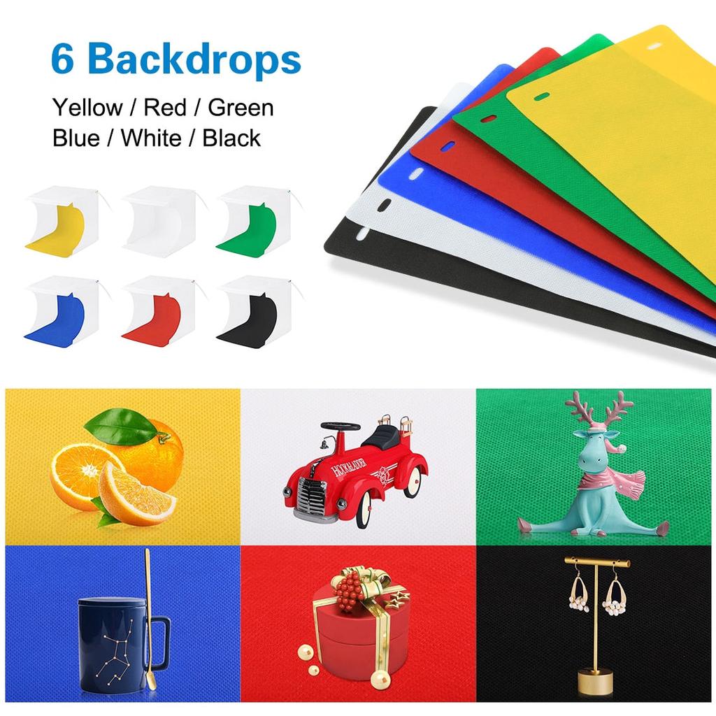 LED-Lit Mini Photo Studio Light Box by Smart Deals Picks