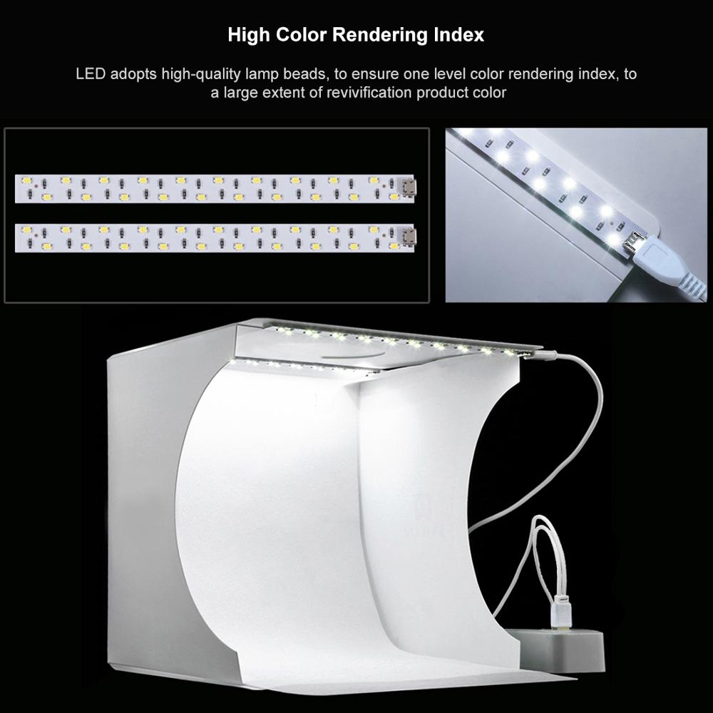 LED-Lit Mini Photo Studio Light Box by Smart Deals Picks