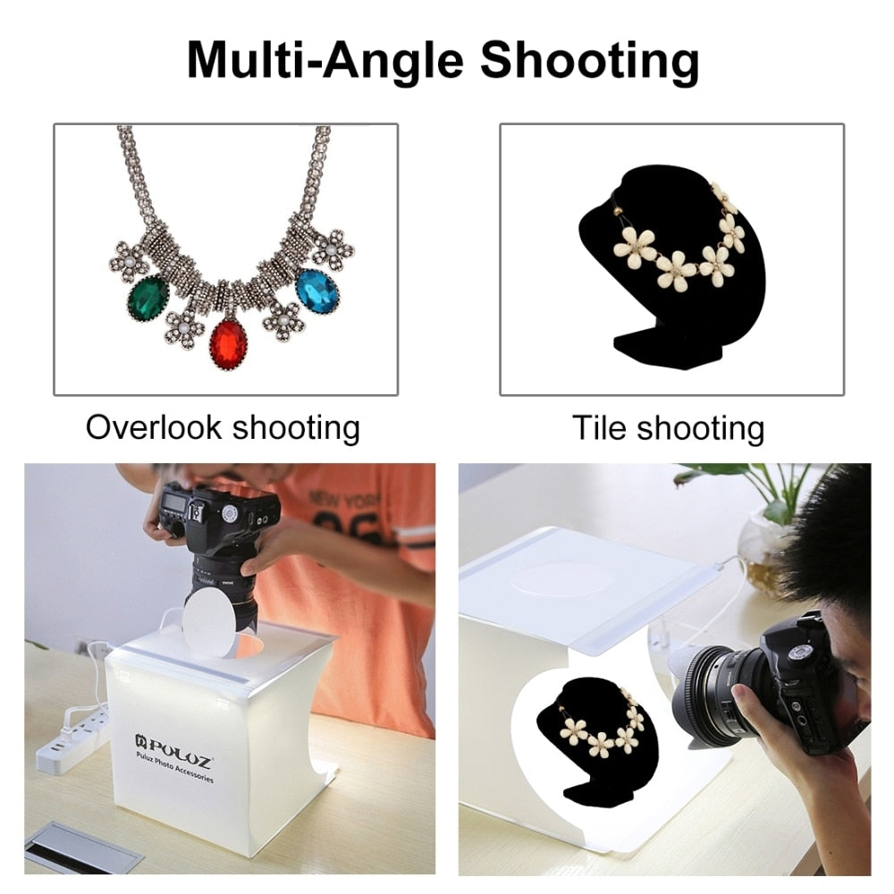 LED-Lit Mini Photo Studio Light Box by Smart Deals Picks