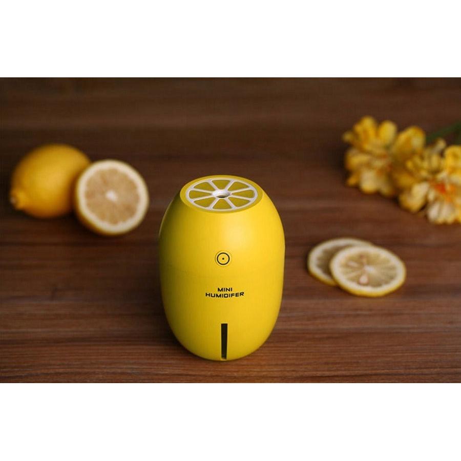 Lemon-Shaped Mini USB Humidifier with LED Light by Smart Deals Picks