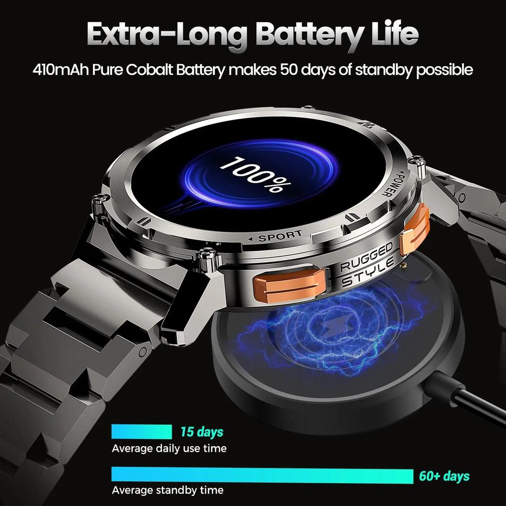 Men's AMOLED Business Smartwatch with Bluetooth Calling by Smart Deals Picks