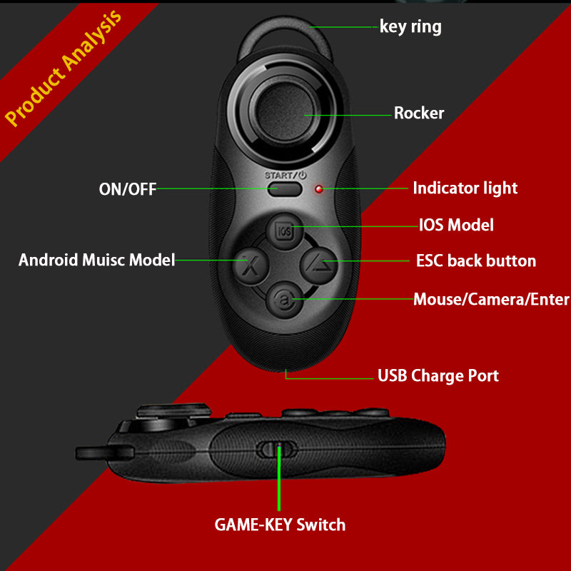 Mini Bluetooth Wireless Gamepad Controller by Smart Deals Picks