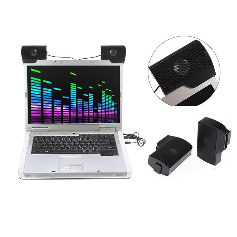 Mini Clip-On USB Laptop Speakers, 2W Stereo by Smart Deals Picks