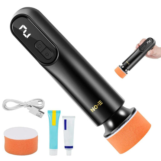 Mini Cordless Car Polisher Kit with LED Display by Smart Deals Picks