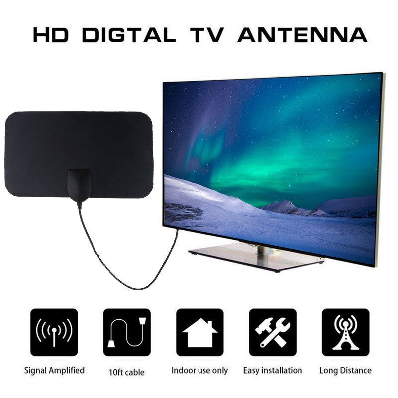 Mini Indoor HDTV Antenna, 50-Mile Digital Range by Smart Deals Picks