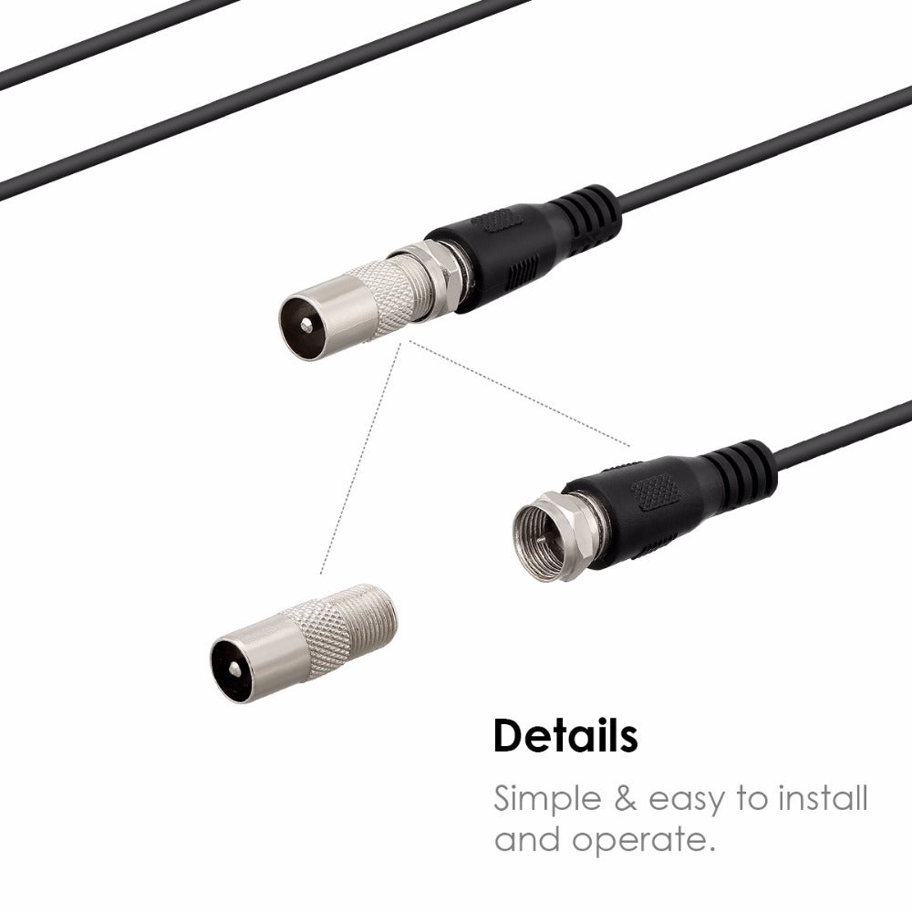 Mini Indoor HDTV Antenna, 50-Mile Digital Range by Smart Deals Picks