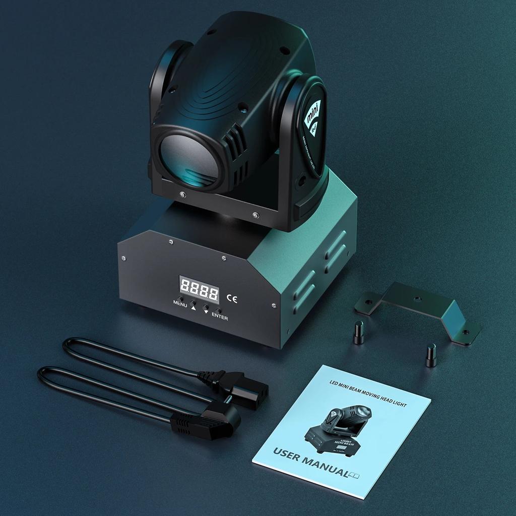 Mini LED Moving Head Light, DMX512 RGBW 4-in-1 by Smart Deals Picks