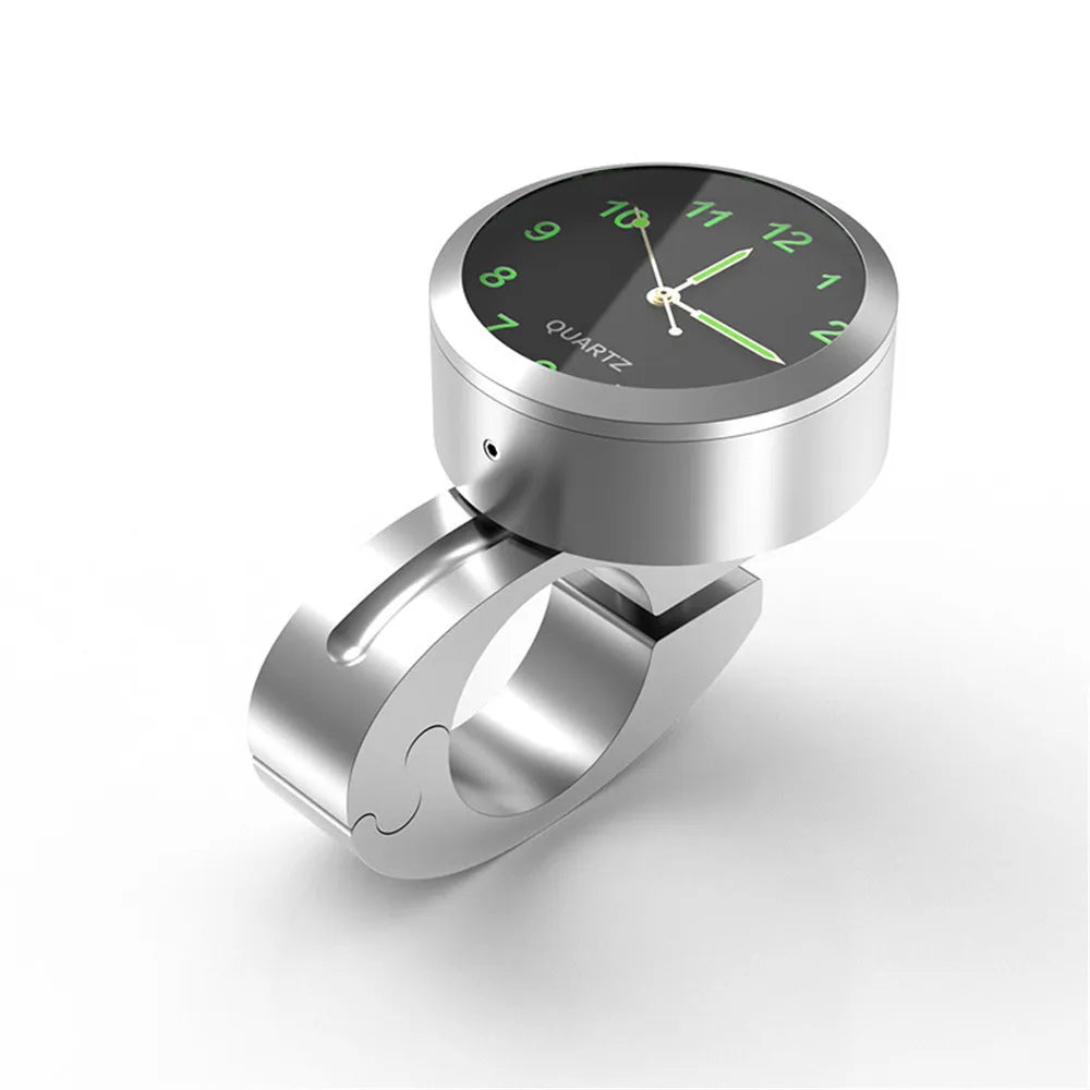 Motorcycle Handlebar Clock, Waterproof Stainless Steel by Smart Deals Picks