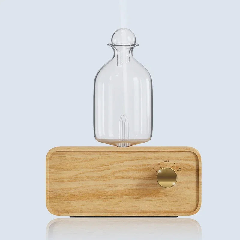 Nebulizing Waterless Essential Oil Diffuser, Wood & Glass by Smart Deals Picks