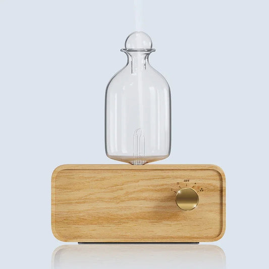Nebulizing Waterless Essential Oil Diffuser, Wood & Glass by Smart Deals Picks
