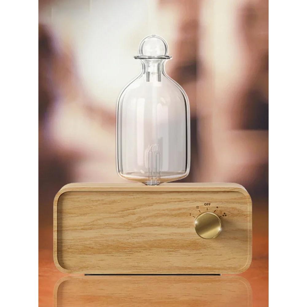 Nebulizing Waterless Essential Oil Diffuser, Wood & Glass by Smart Deals Picks