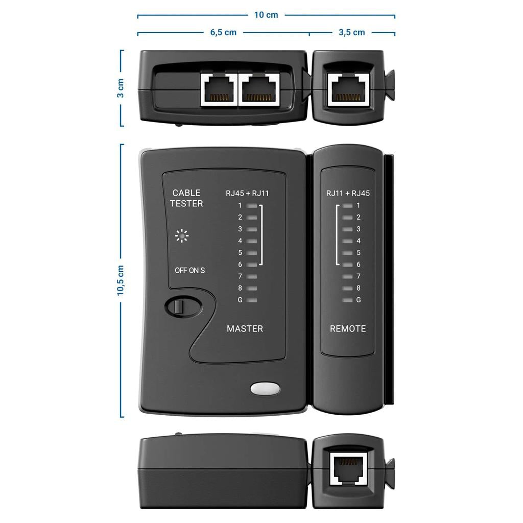 Network Ethernet Cable Tester for RJ45, RJ11, RJ12 by Smart Deals Picks