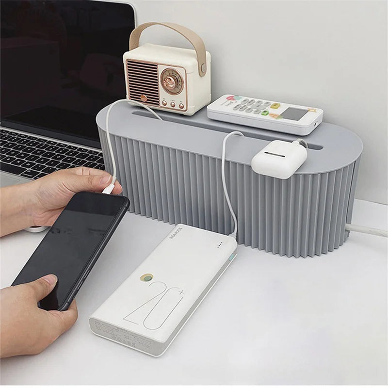 Nordic WiFi Router Organizer and Cable Storage Box by Smart Deals Picks