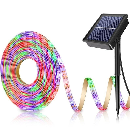 Outdoor Solar RGB LED Light Strip, 5 m IP65 by Smart Deals Picks