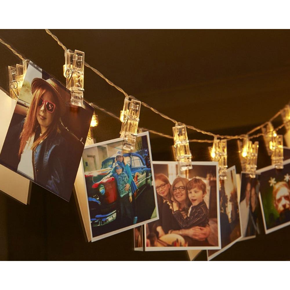 Photo Clip LED String Lights, 1.2m with 10 Clips by Smart Deals Picks