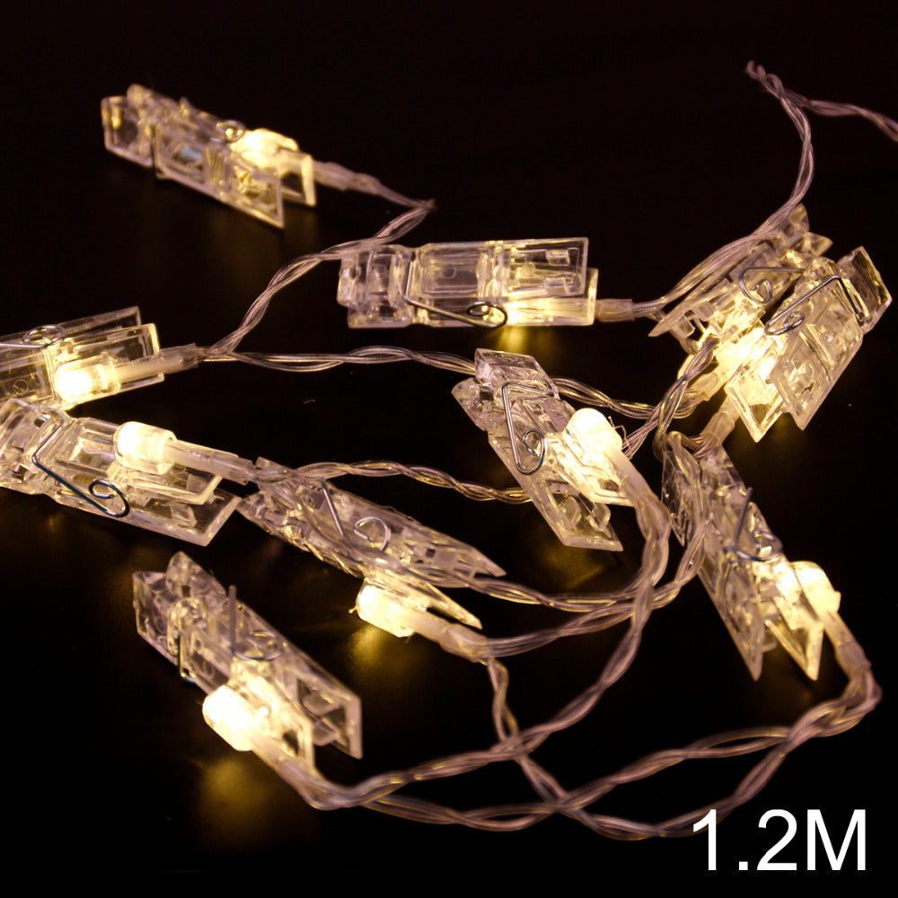 Photo Clip LED String Lights, 1.2m with 10 Clips by Smart Deals Picks