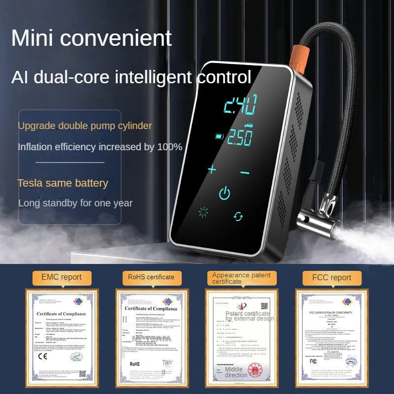 Portable 150PSI Tire Inflator, Cordless Touchscreen by Smart Deals Picks